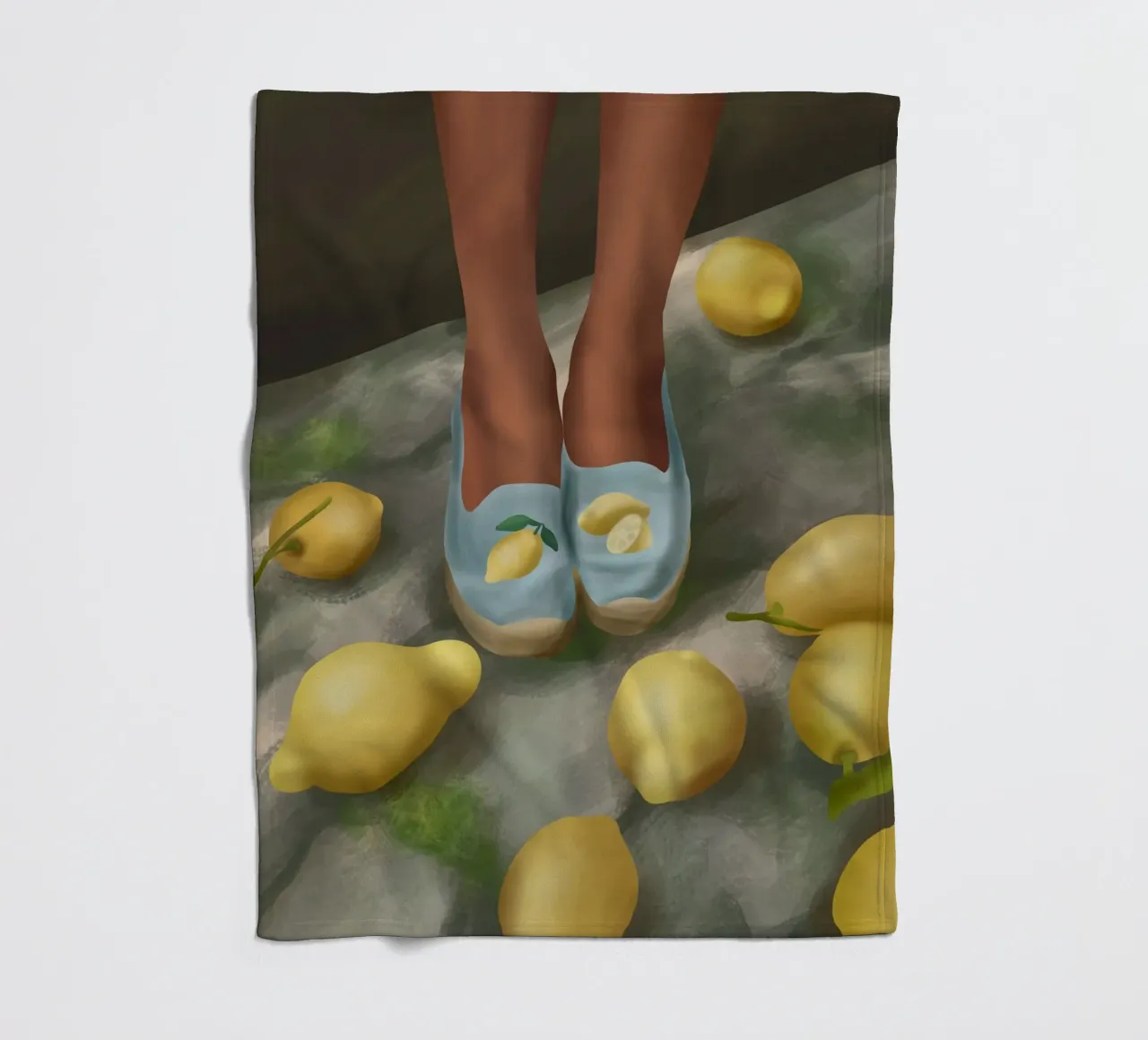 Lemon Steps coperta in pile da cityart