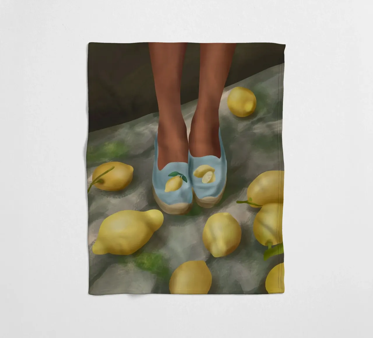 Lemon Steps coperta in pile da cityart