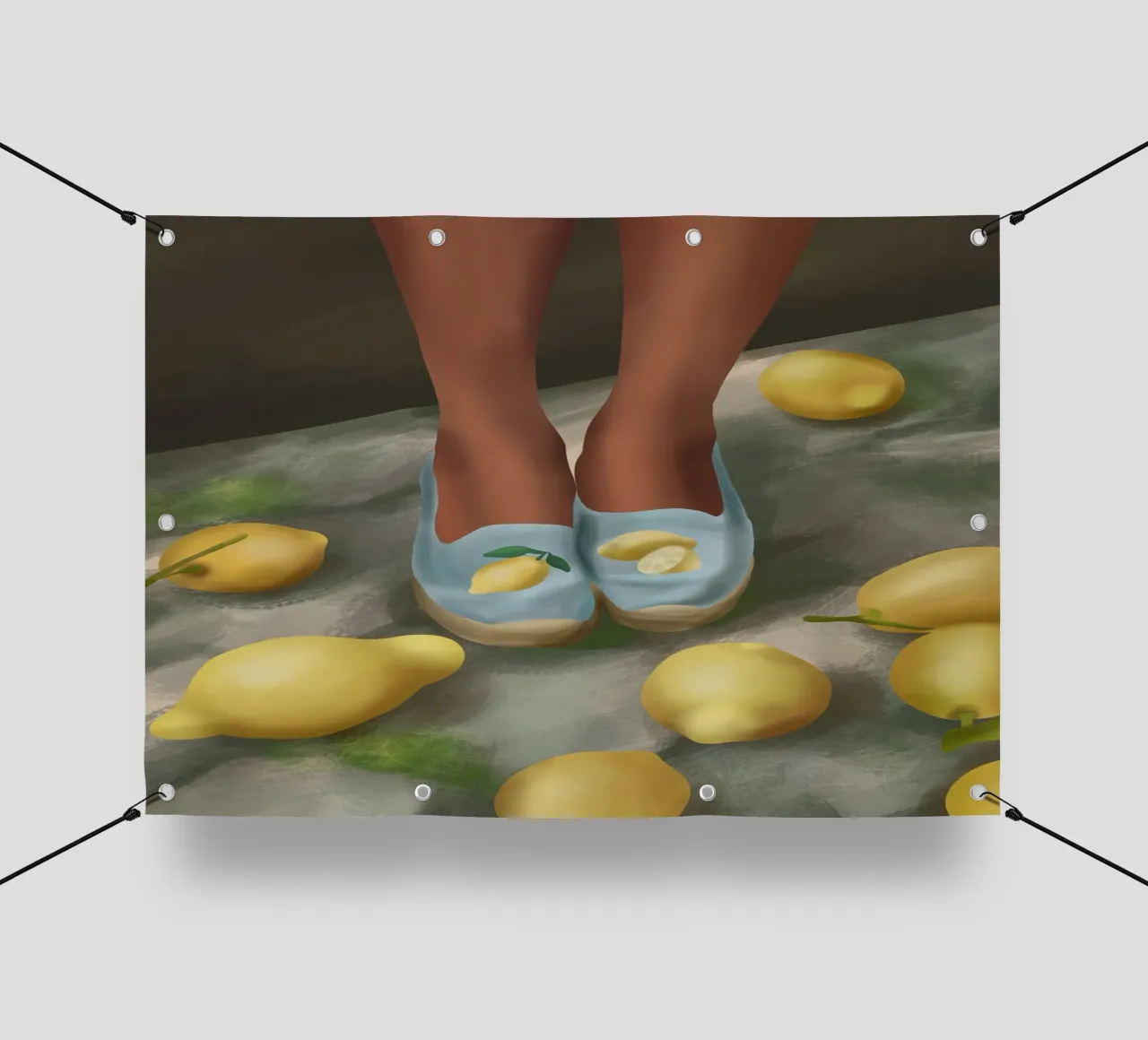 Lemon Steps telo in pvc da cityart