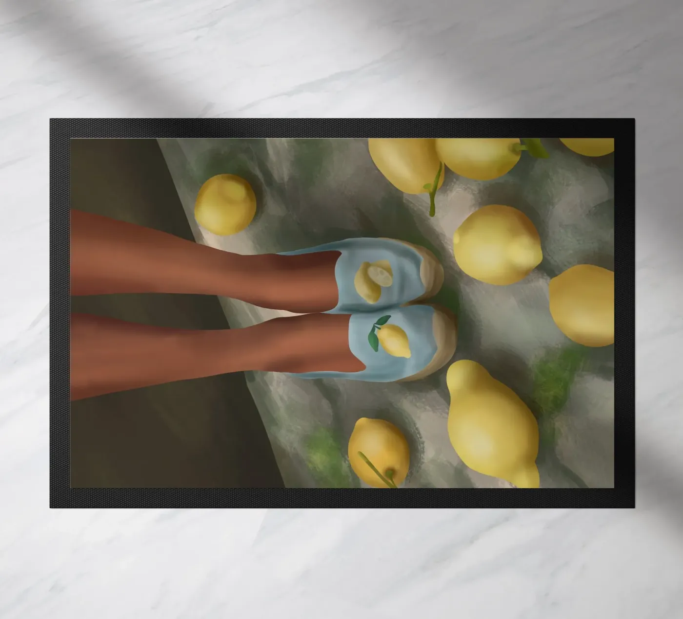 Lemon Steps Fußmatte von cityart