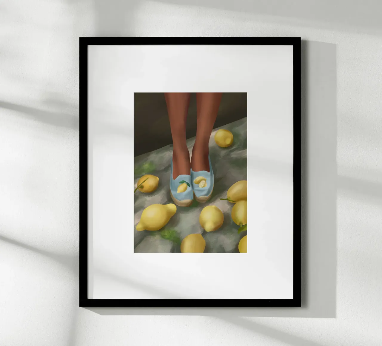 Lemon Steps poster van cityart