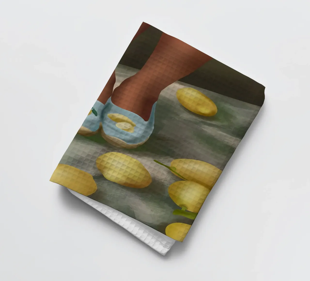 Lemon Steps canovaccio da cucina da cityart