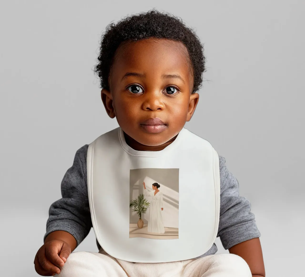 Opened Window baby bib by cityart