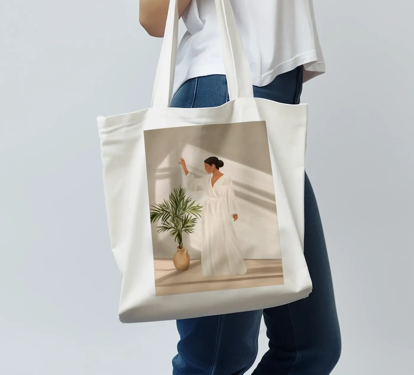 Opened Window borsa in juta da cityart