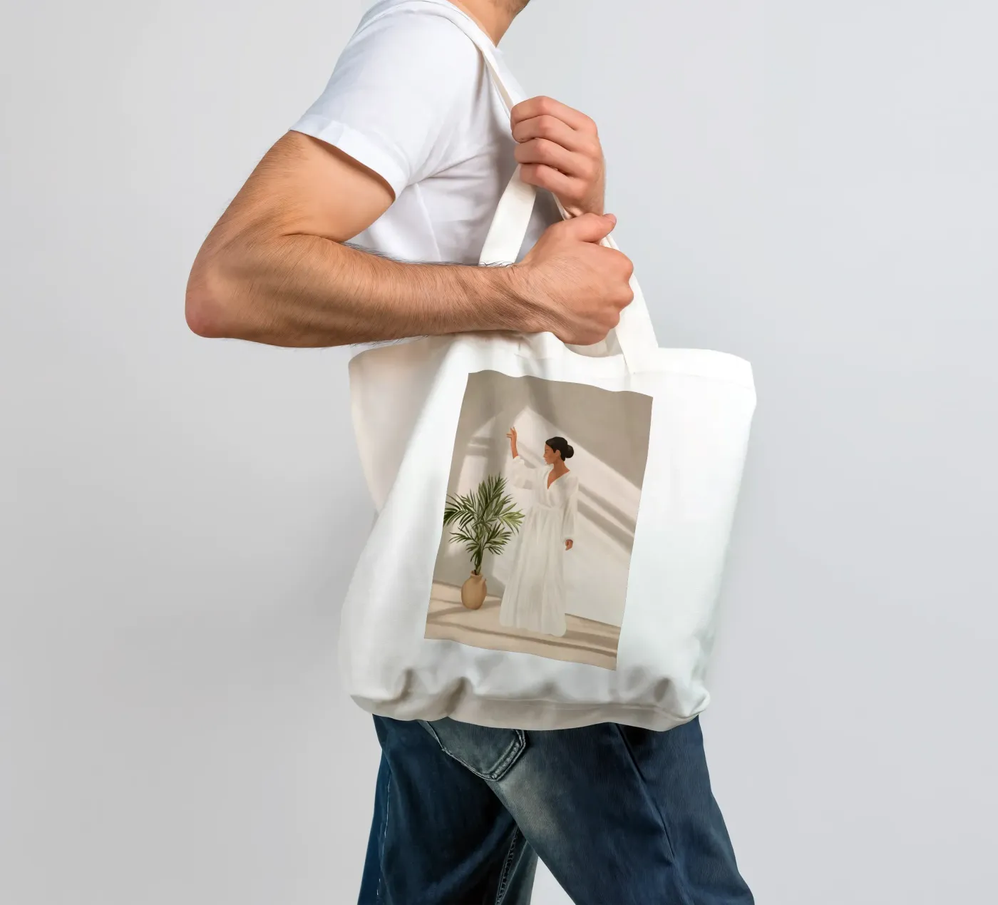 Opened Window Jutebeutel von cityart