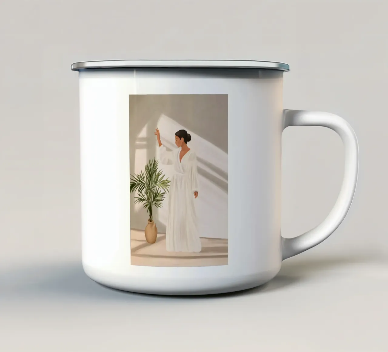 Opened Window tazza in smalto da cityart