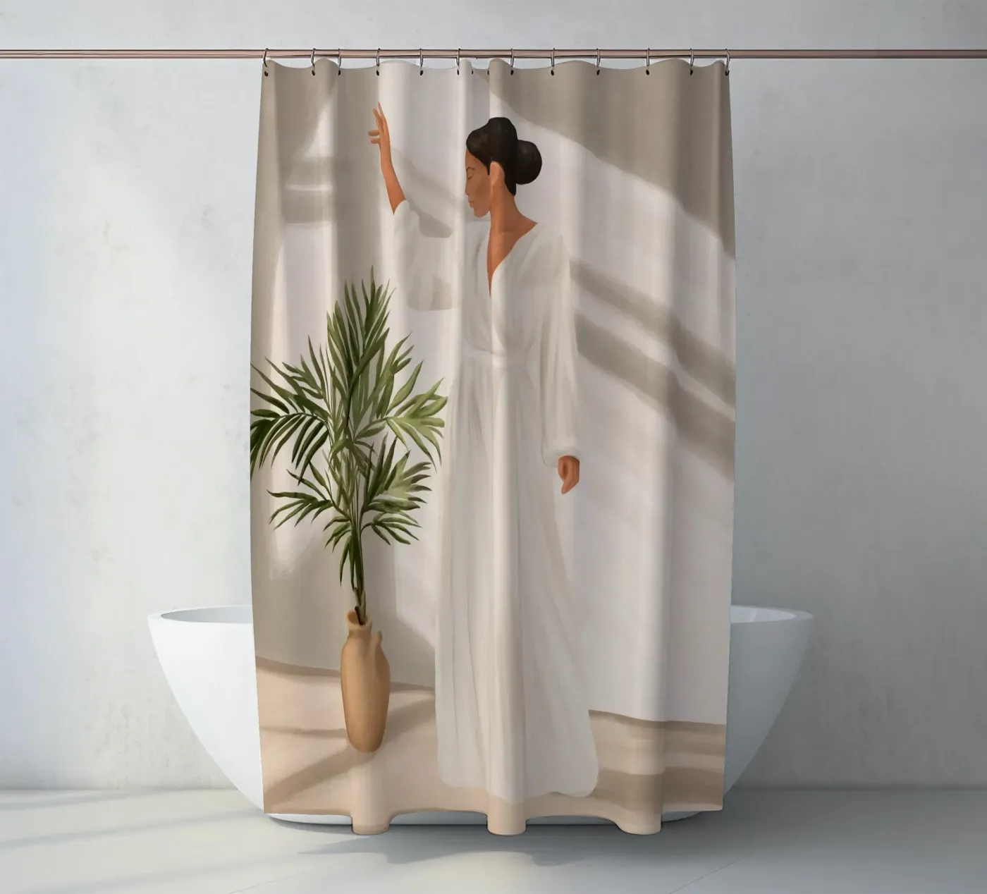 Opened Window shower curtain by cityart