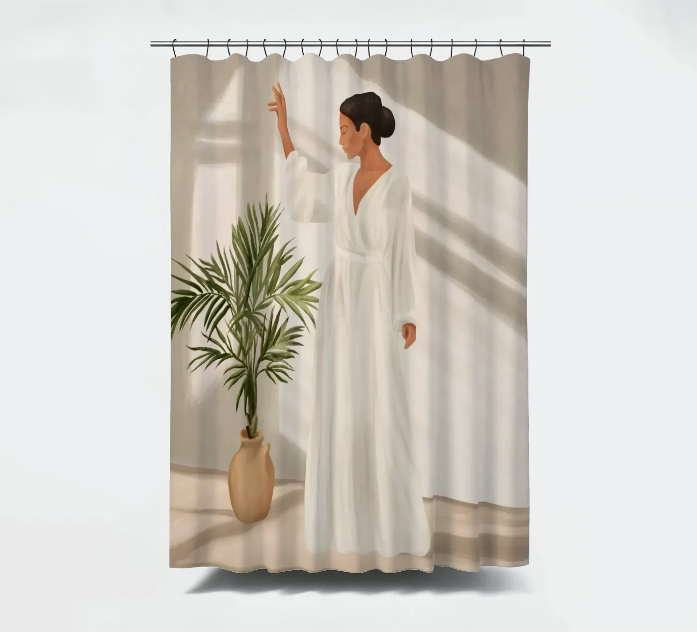 Opened Window shower curtain by cityart
