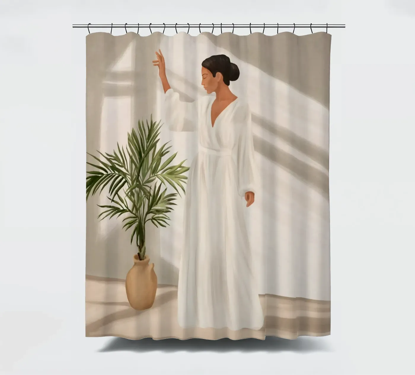 Opened Window shower curtain by cityart