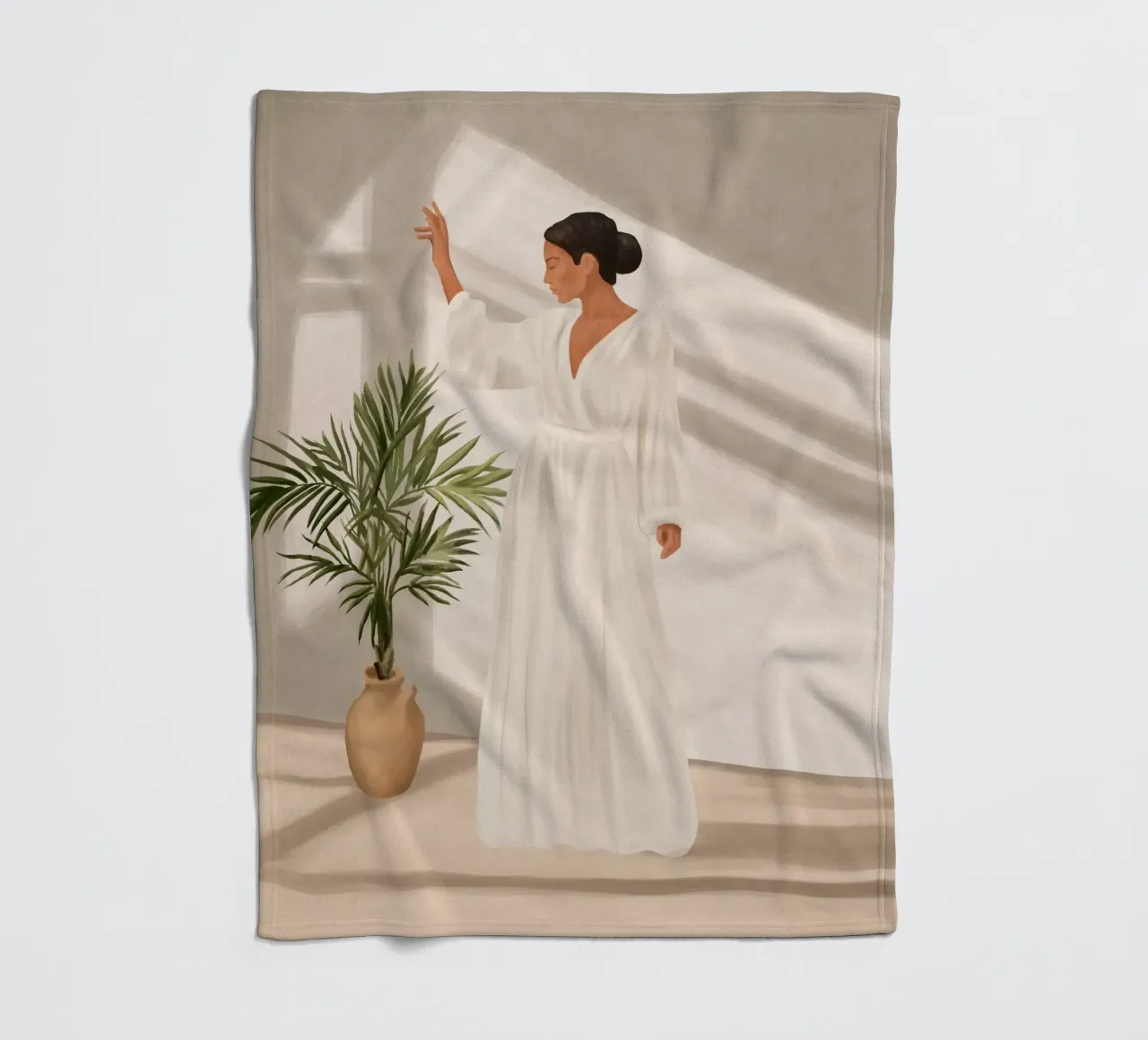 Opened Window fleecedeken van cityart