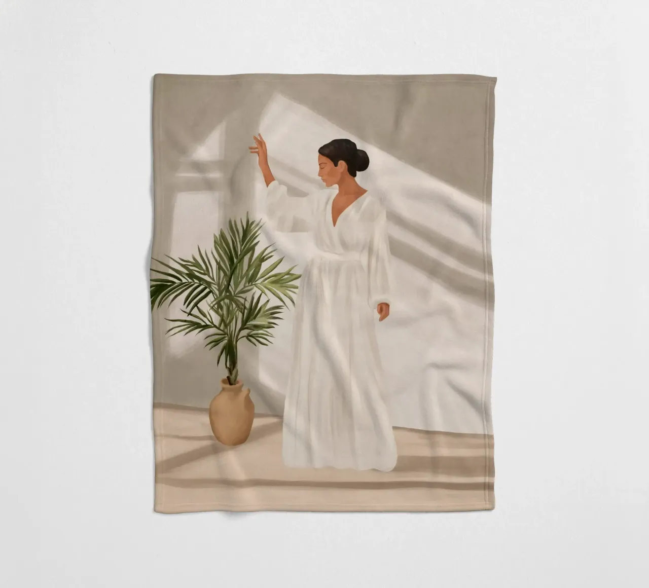 Opened Window fleecedeken van cityart