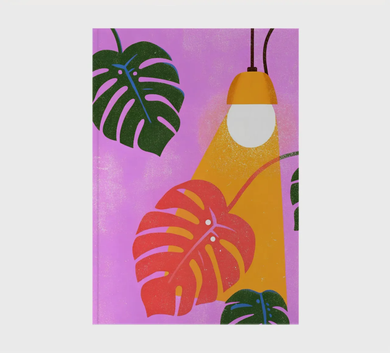 Monstera Retro Pop Flower notebook by THE LATEST SHOP