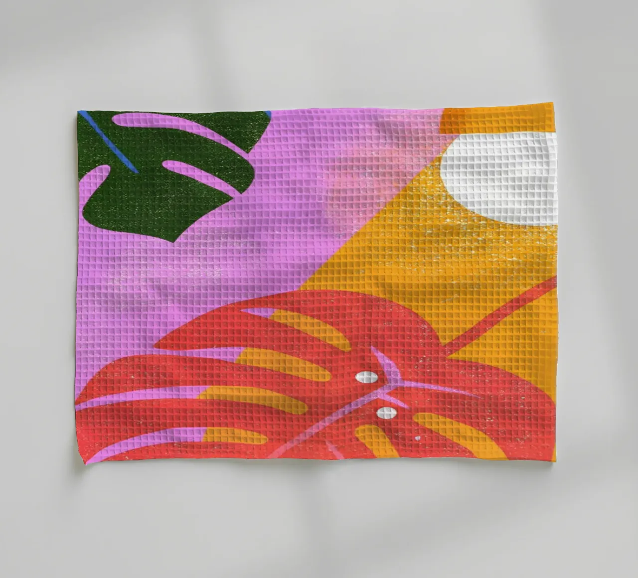 Monstera Retro Pop Flower canovaccio da cucina da THE LATEST SHOP