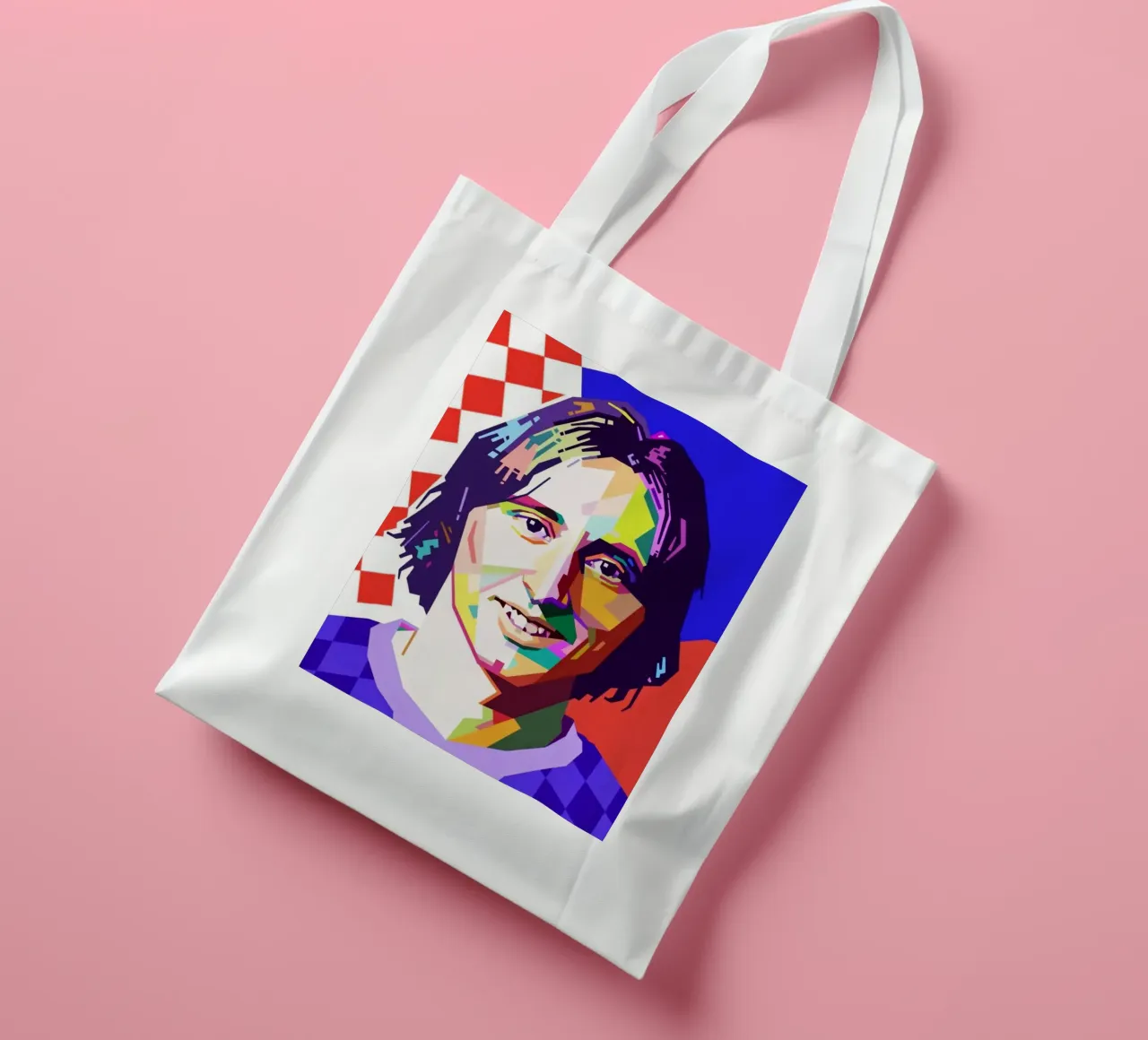 Luka Modric giocatore di calcio borsa in juta da Hantamrata