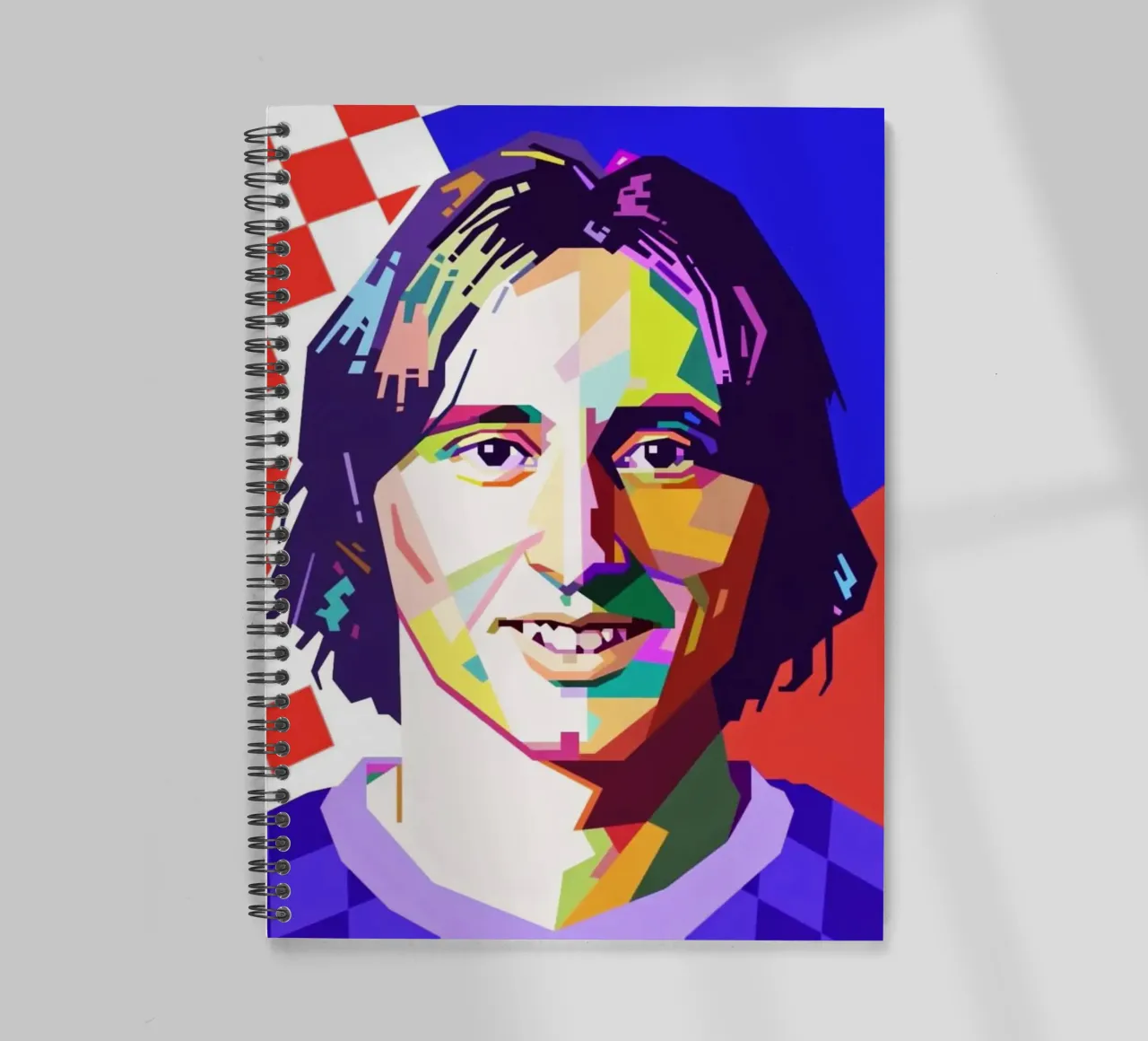 Luka Modric football player spiral notebook by Hantamrata
