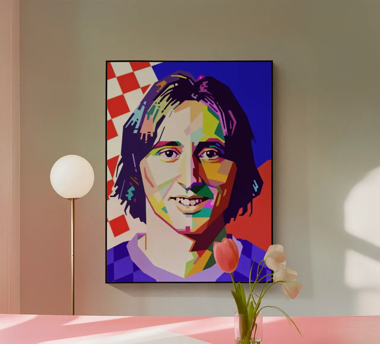 Luka Modric giocatore di calcio plexiglass da Hantamrata