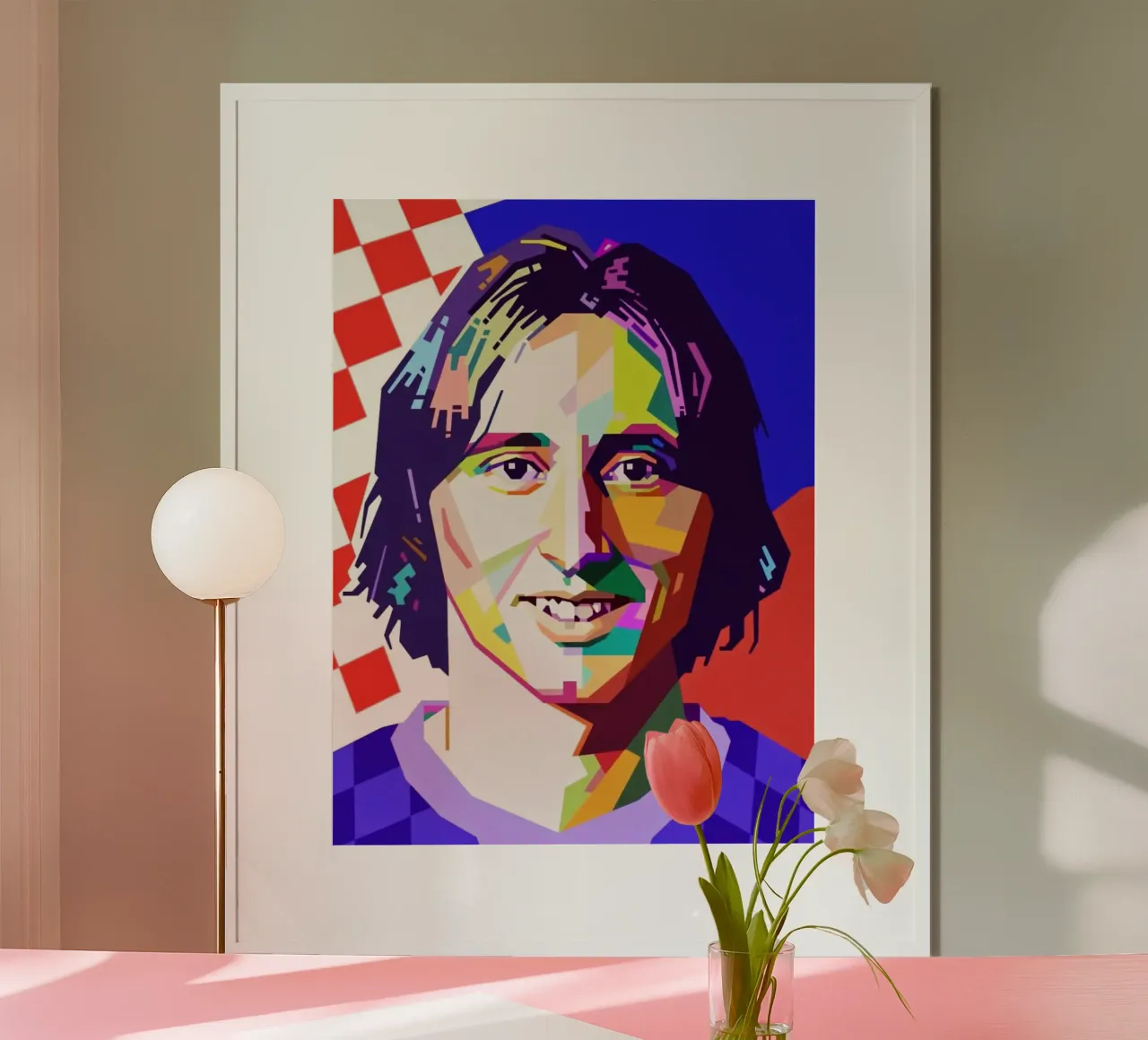 Luka Modric giocatore di calcio carta hahnemühle da Hantamrata