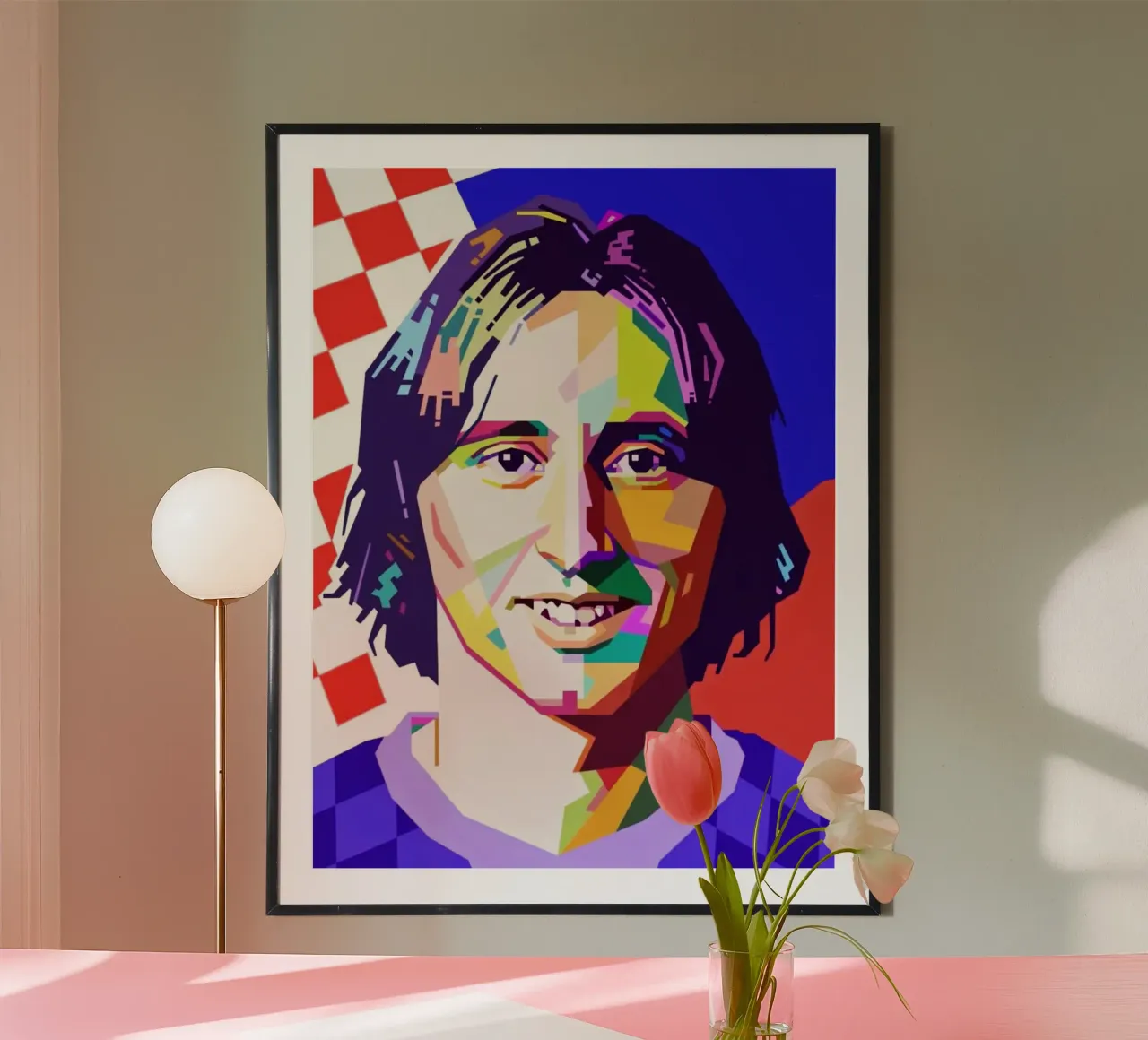 Luka Modric giocatore di calcio carta hahnemühle da Hantamrata