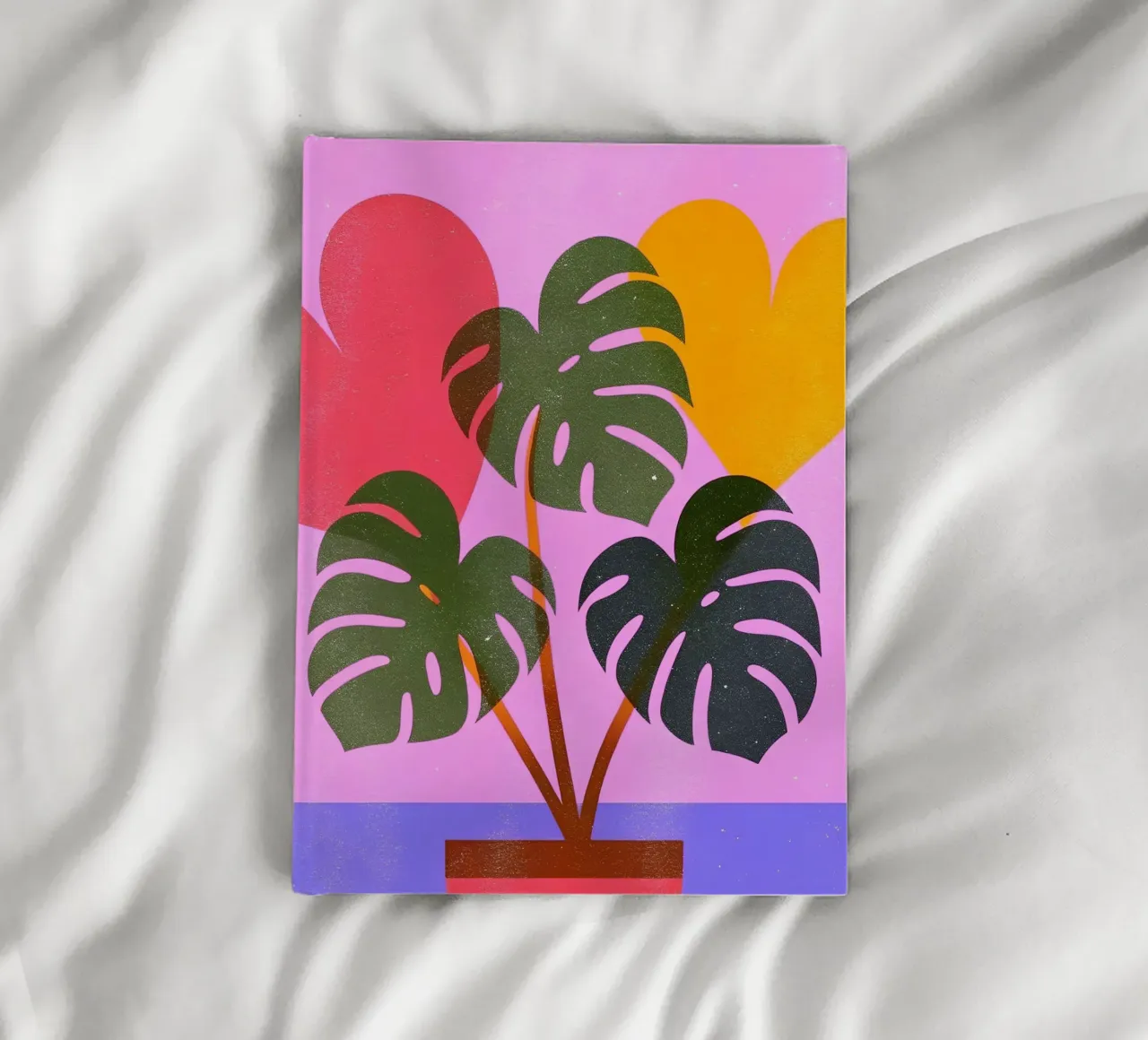 Monstera Retro Pop Flower notebook by THE LATEST SHOP