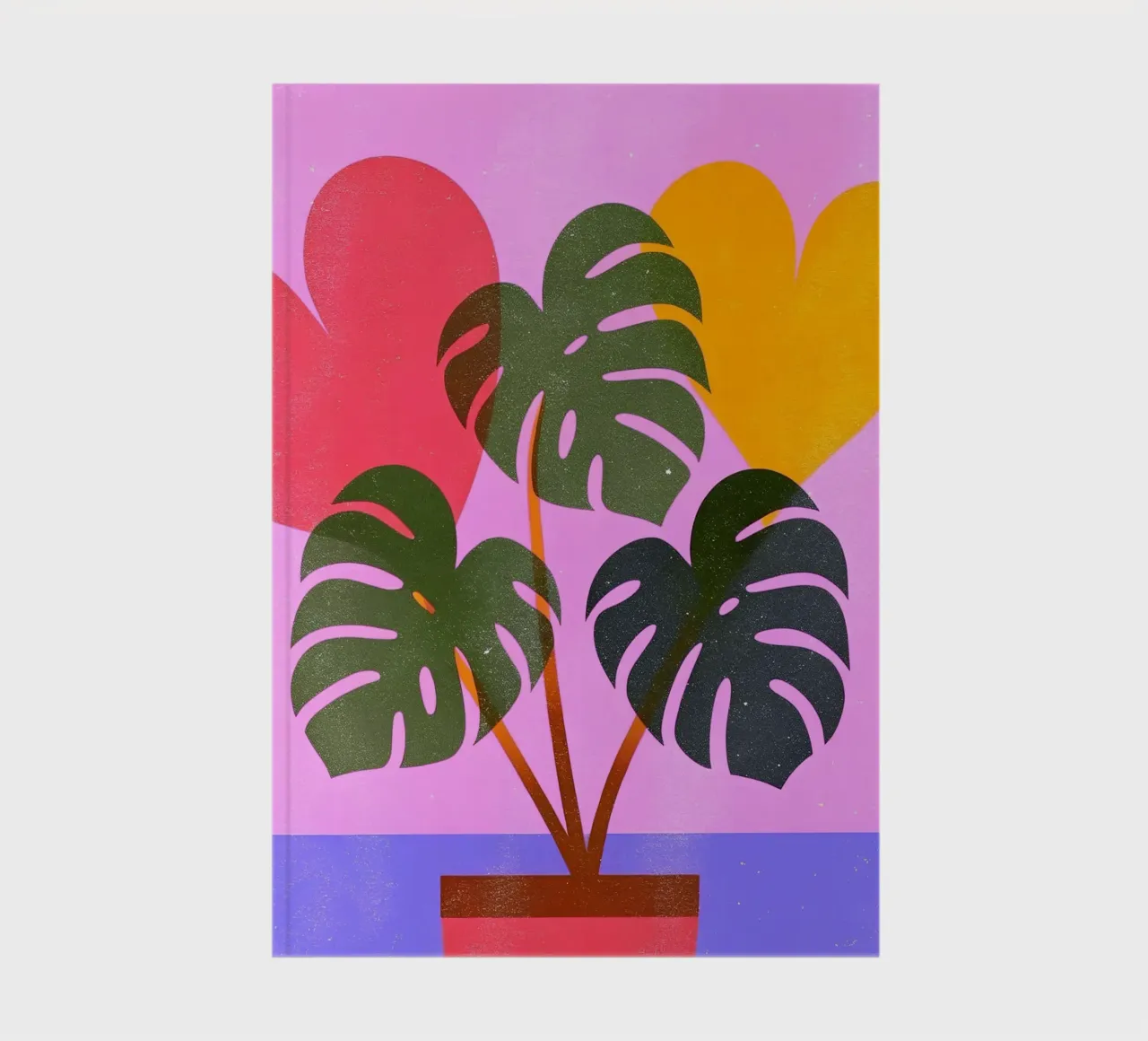 Monstera Retro Pop Flower notebook by THE LATEST SHOP