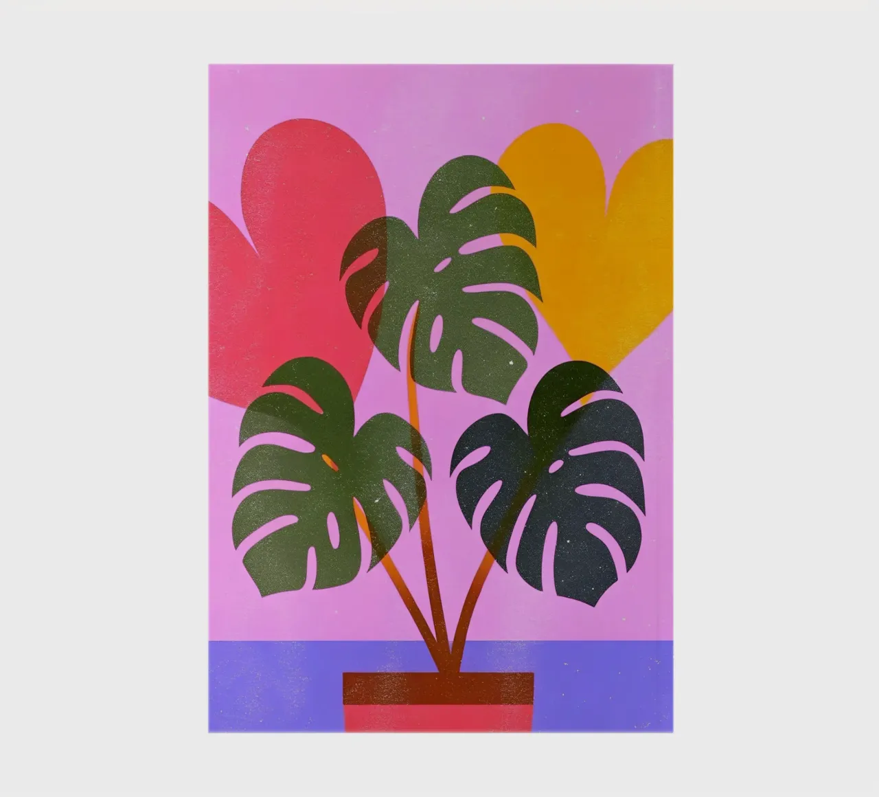 Monstera Retro Pop Flower notebook by THE LATEST SHOP