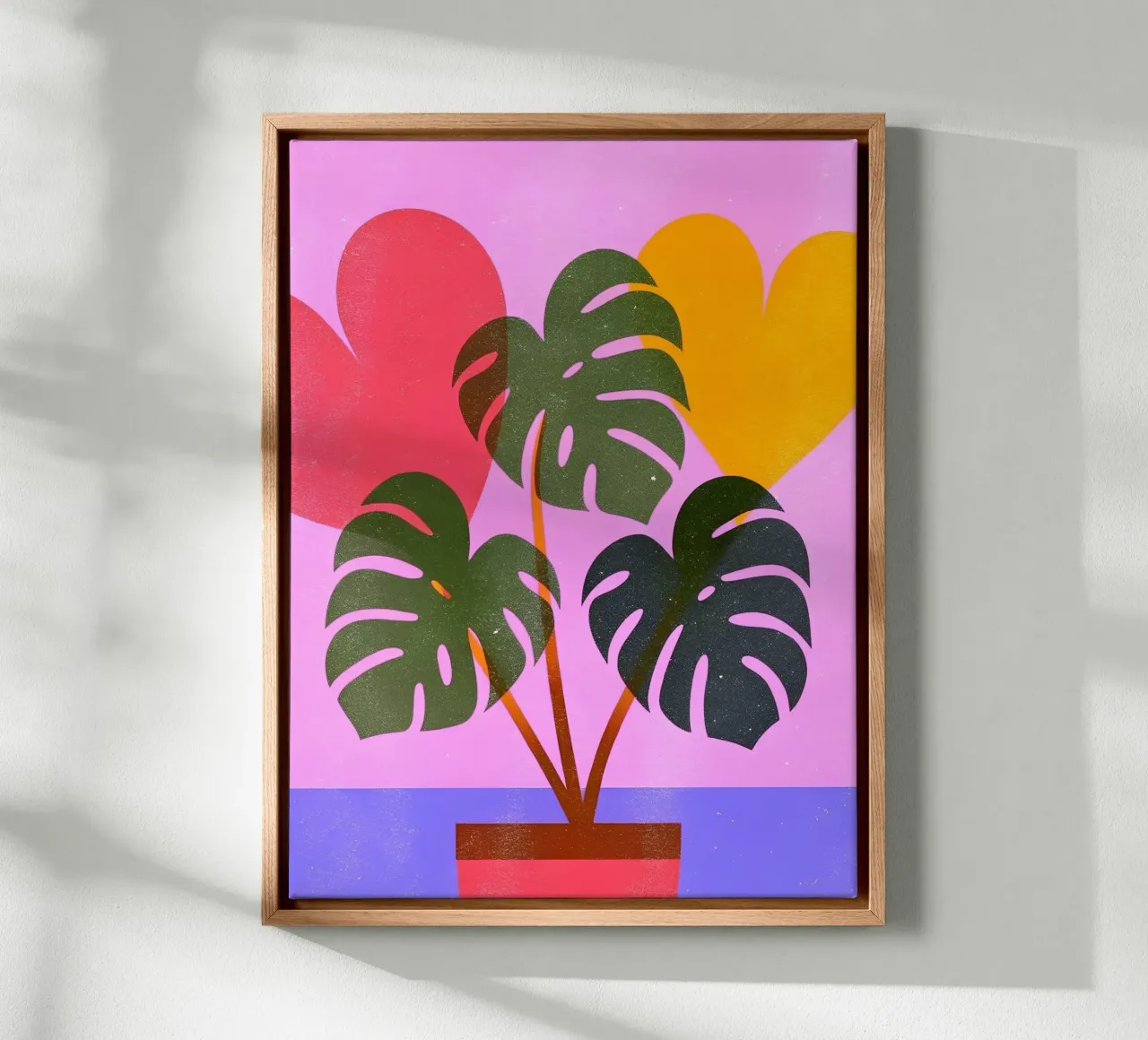 Monstera Retro Pop Flower tela da THE LATEST SHOP