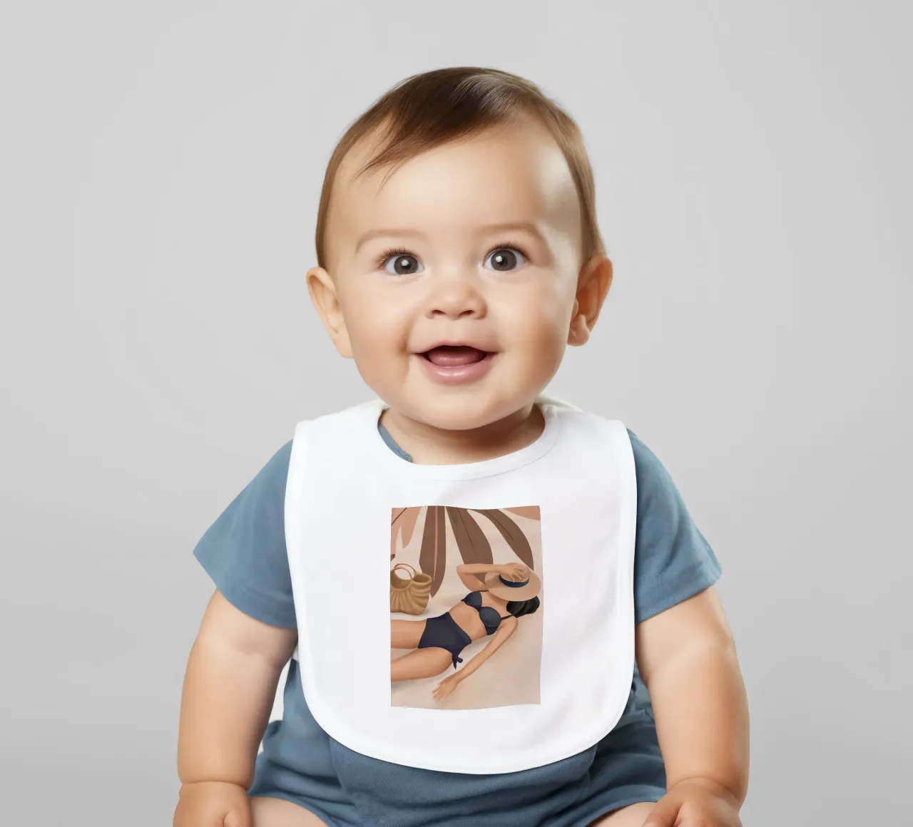 That Summer Feeling IV baby bib by cityart
