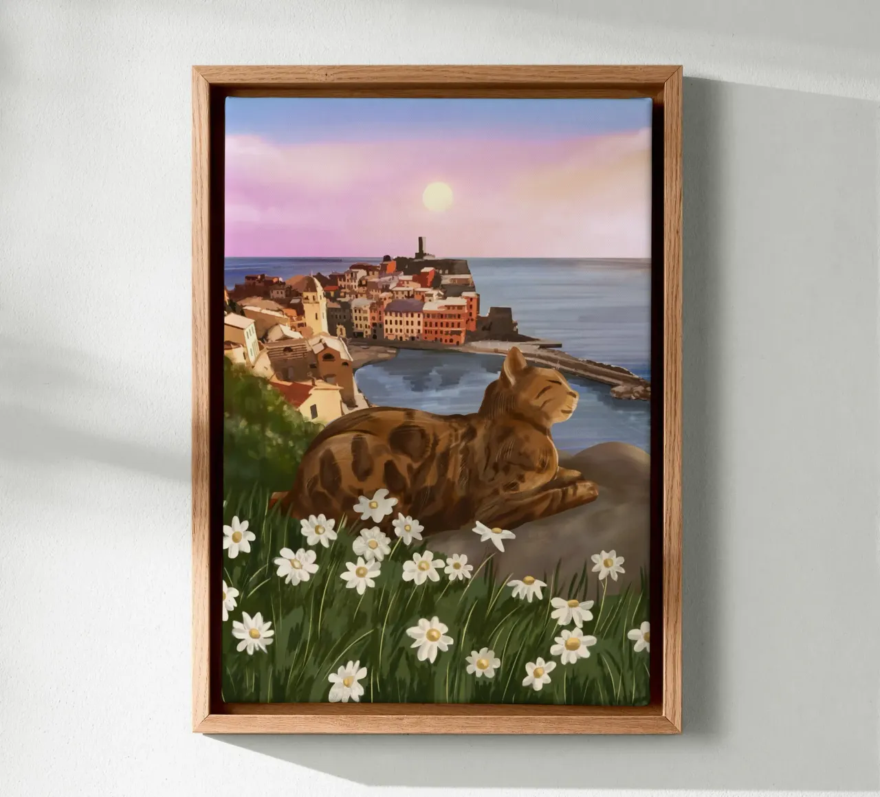 Whiskers in the Wildflowers canvas by cityart
