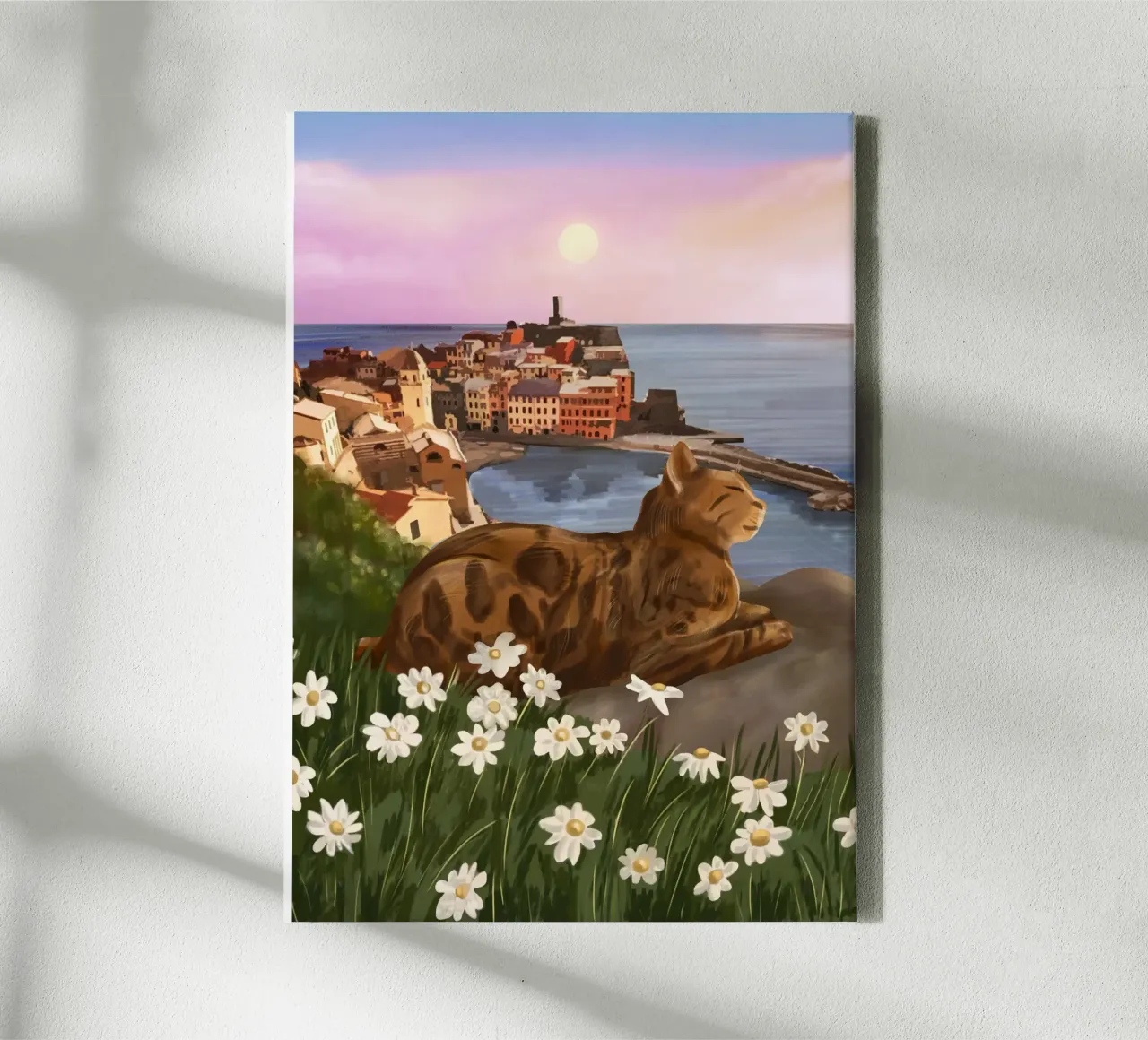 Whiskers in the Wildflowers canvas by cityart