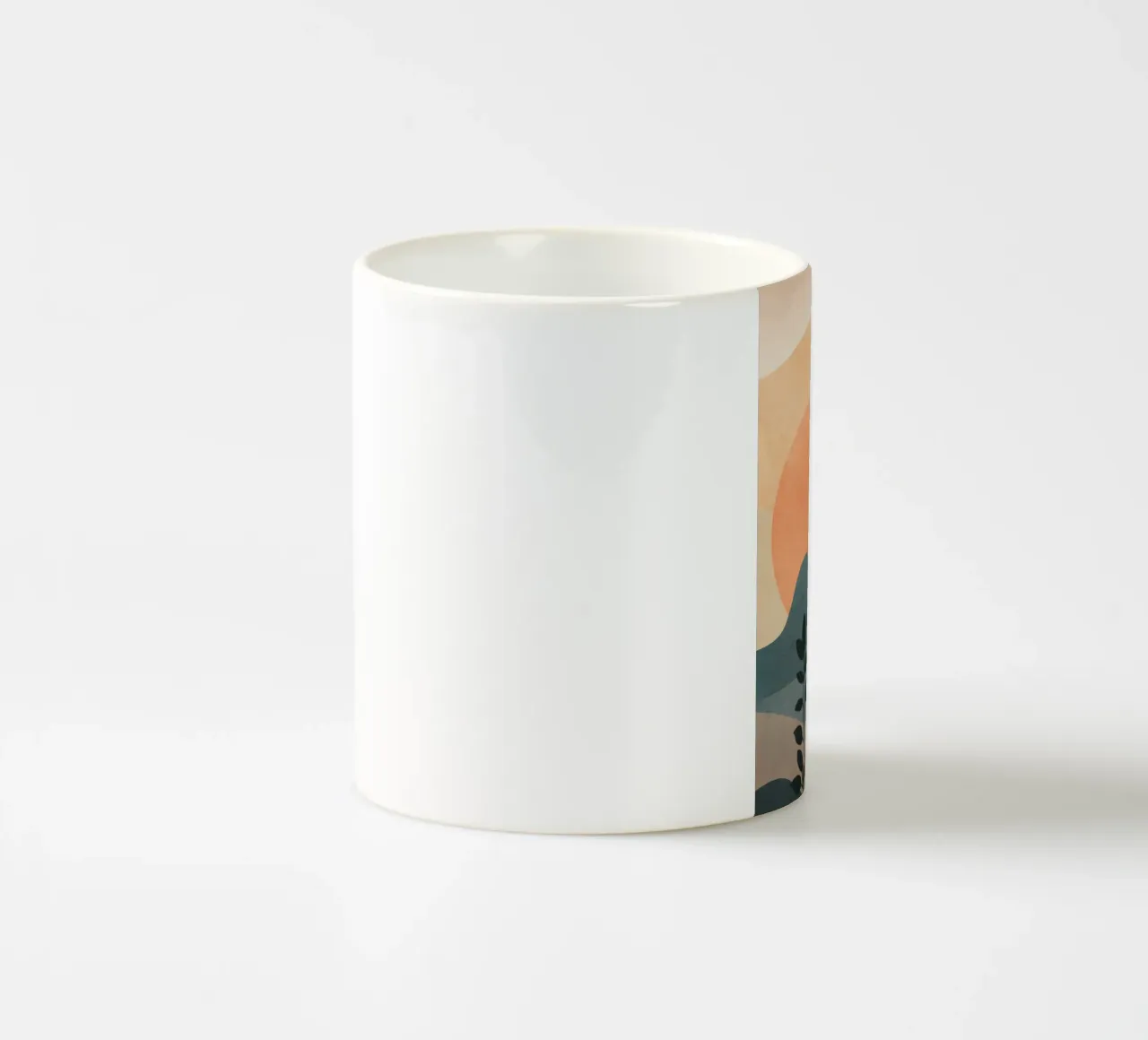 Orange Rising Sun ceramic mug by cityart