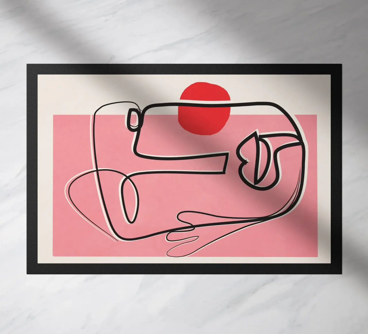 Abstract Face Line Design 02 zerbino da cityart