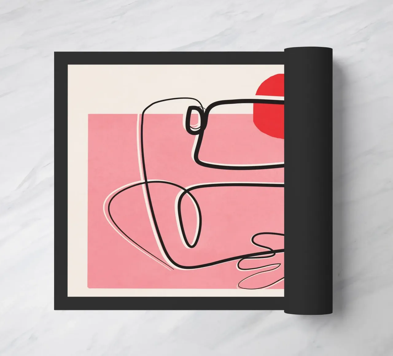 Abstract Face Line Design 02 zerbino da cityart