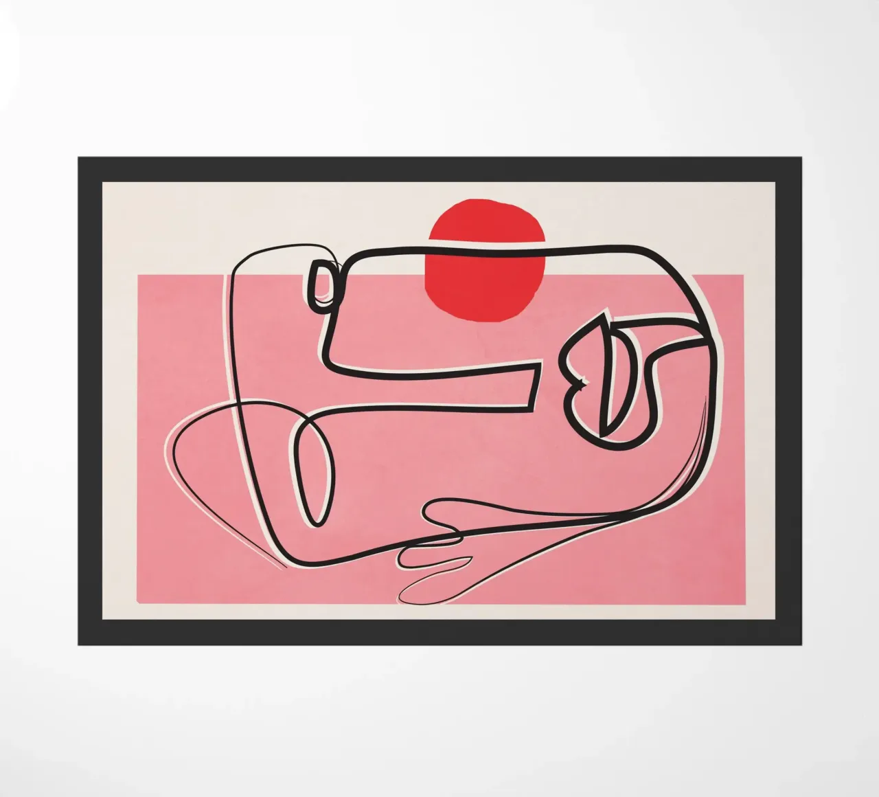 Abstract Face Line Design 02 zerbino da cityart