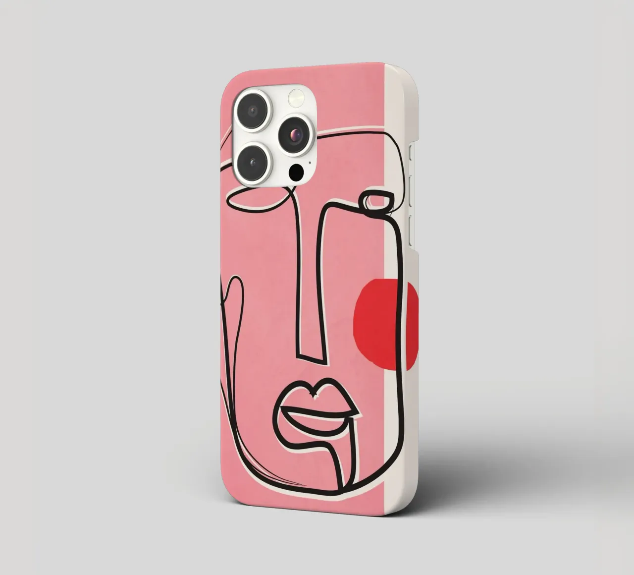 Abstract Face Line Design 02 cover iphone da cityart