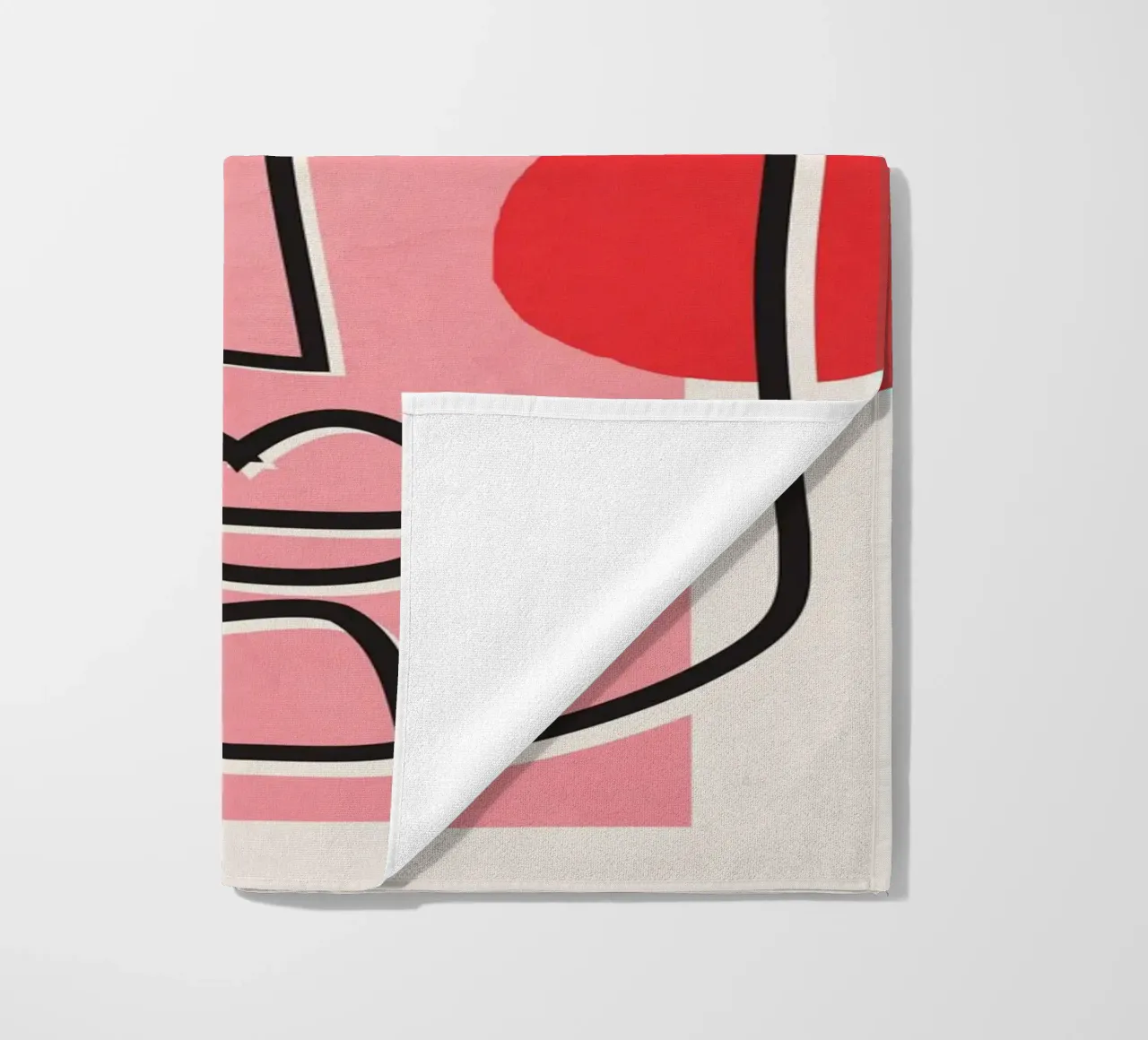 Abstract Face Line Design 02 telo mare da cityart