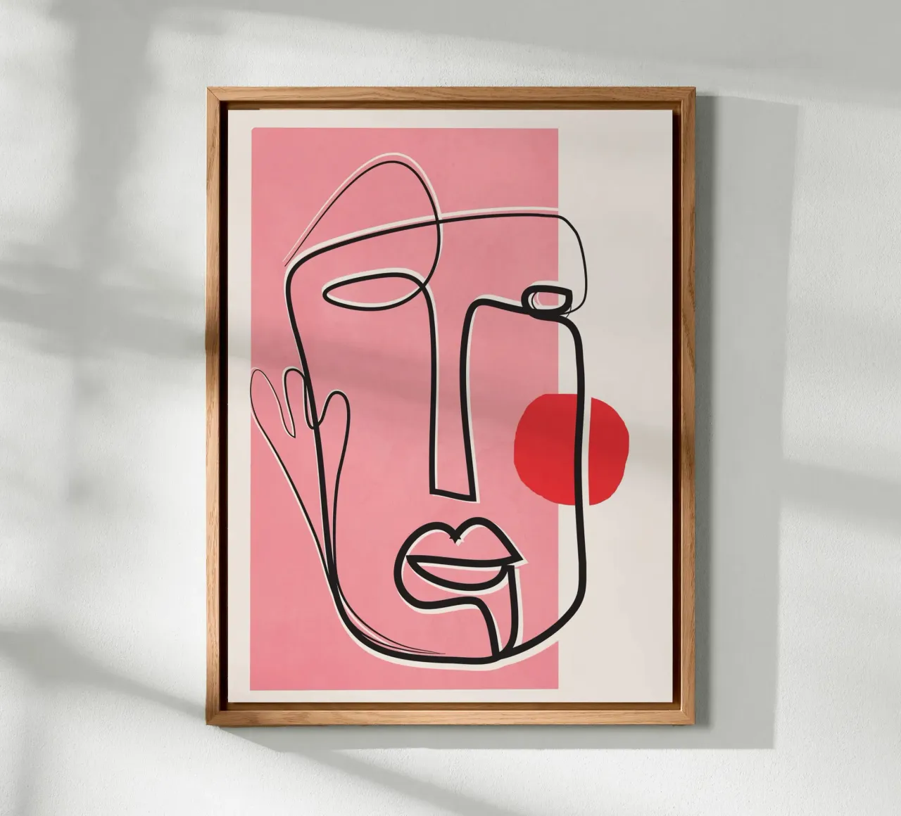 Abstract Face Line Design 02 pannello forex da cityart