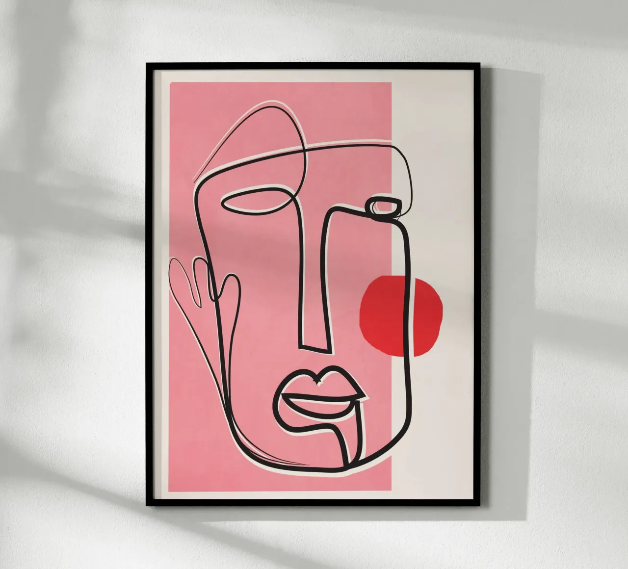 Abstract Face Line Design 02 carta hahnemühle da cityart