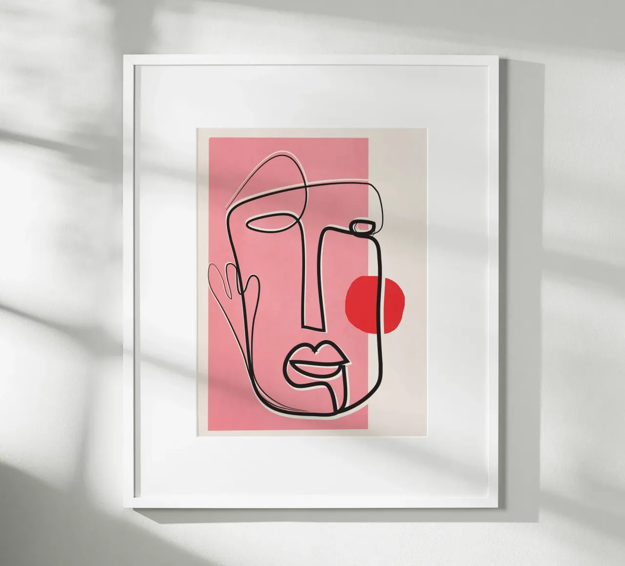 Abstract Face Line Design 02 carta hahnemühle da cityart