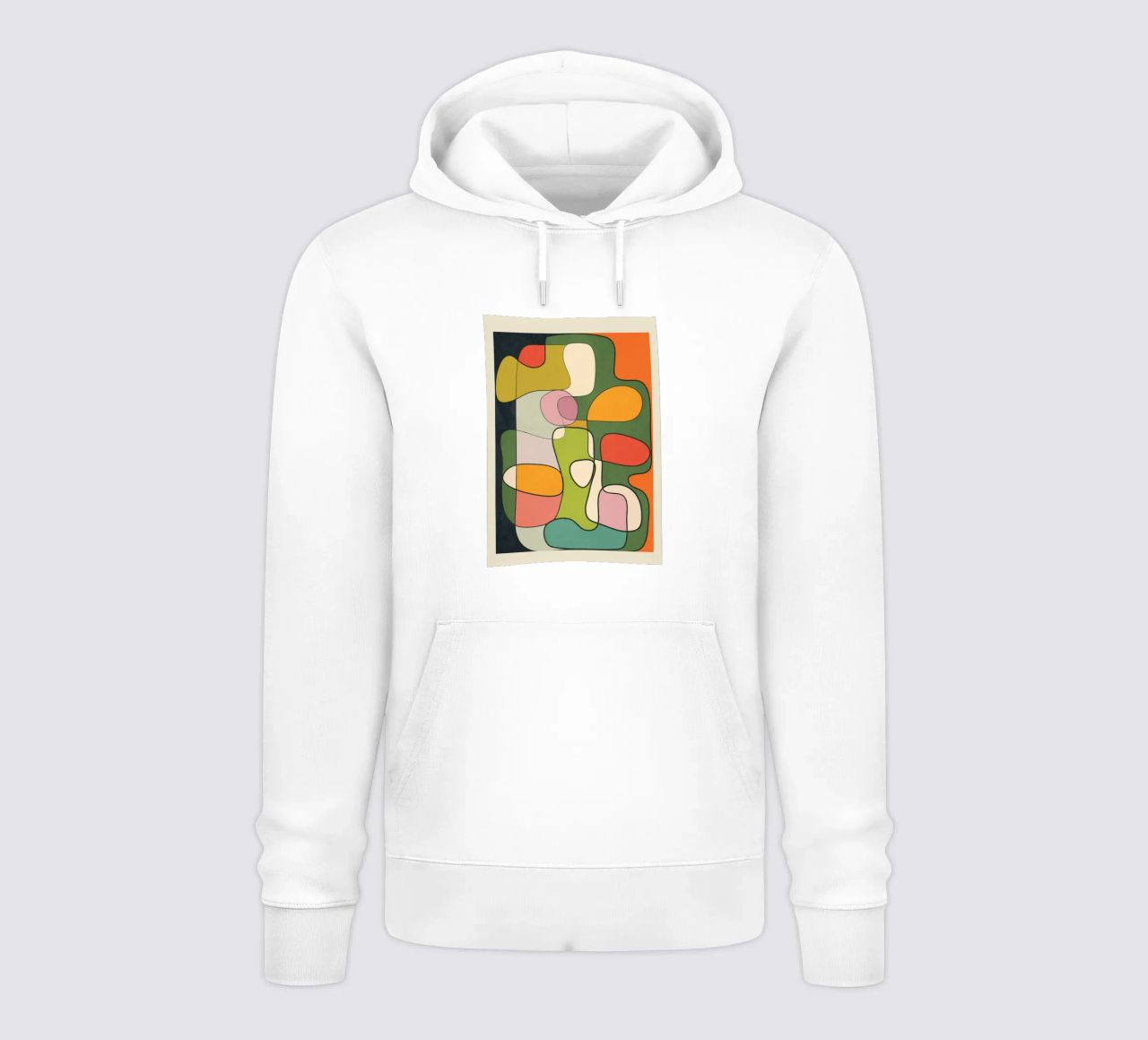 Abstract Line 1 felpa con cappuccio da cityart