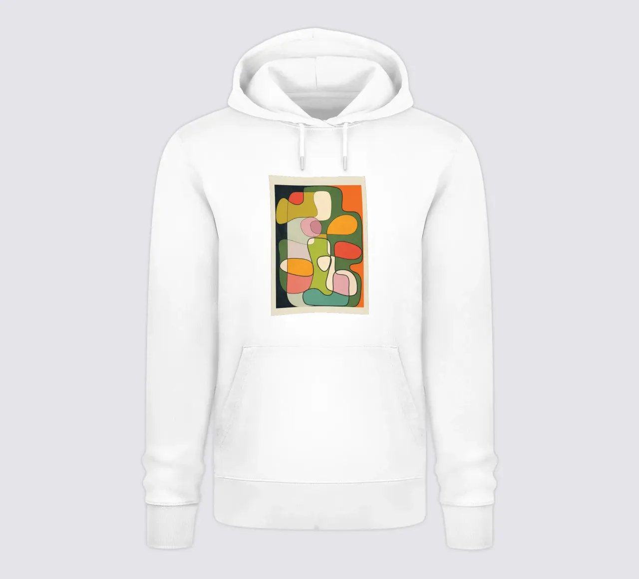 Abstract Line 1 felpa con cappuccio da cityart