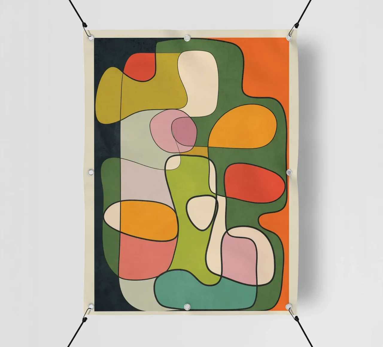 Abstract Line 1 telo in pvc da cityart