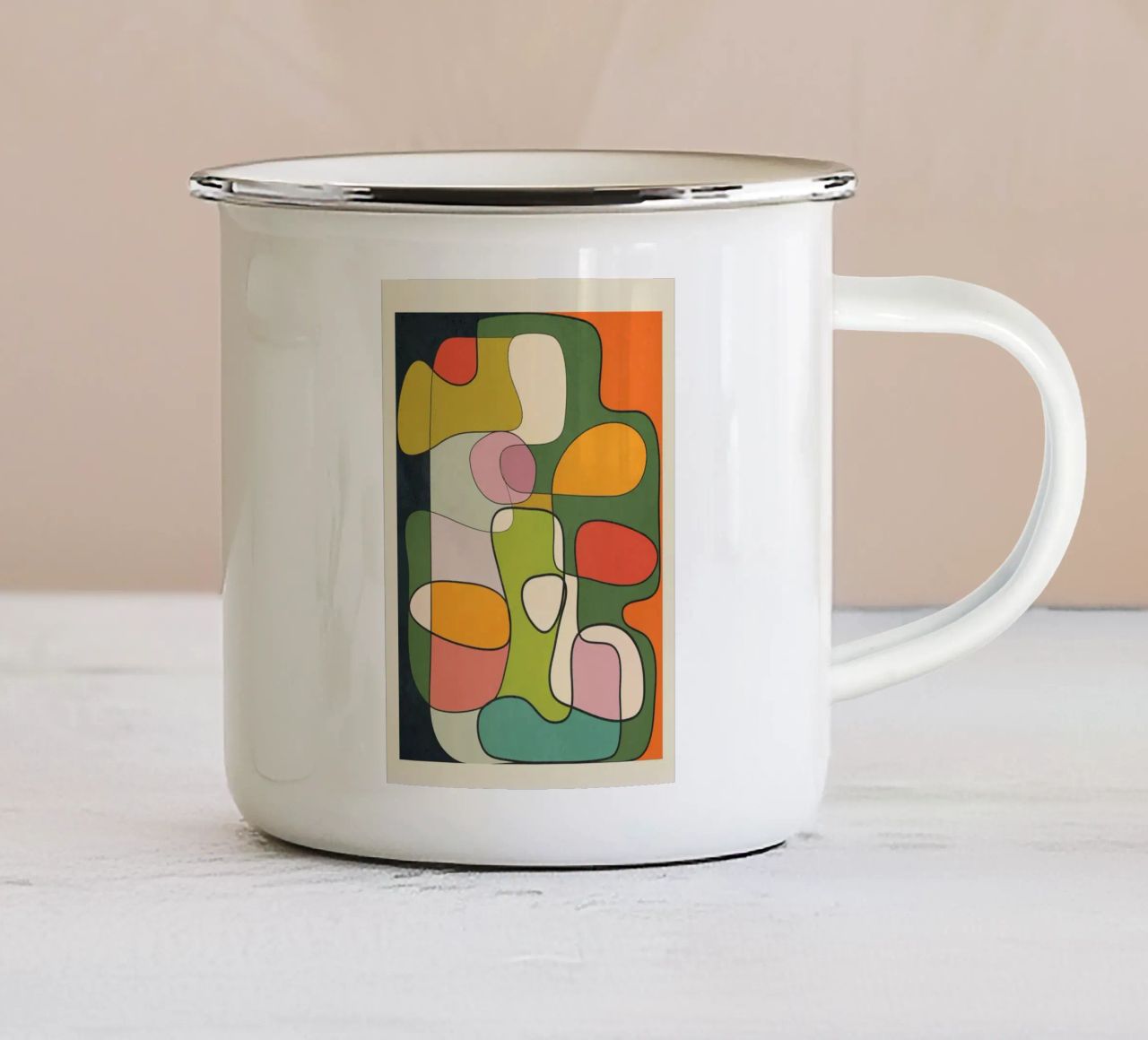 Abstract Line 1 tazza in smalto da cityart