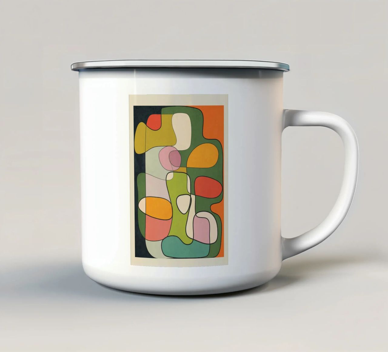 Abstract Line 1 tazza in smalto da cityart