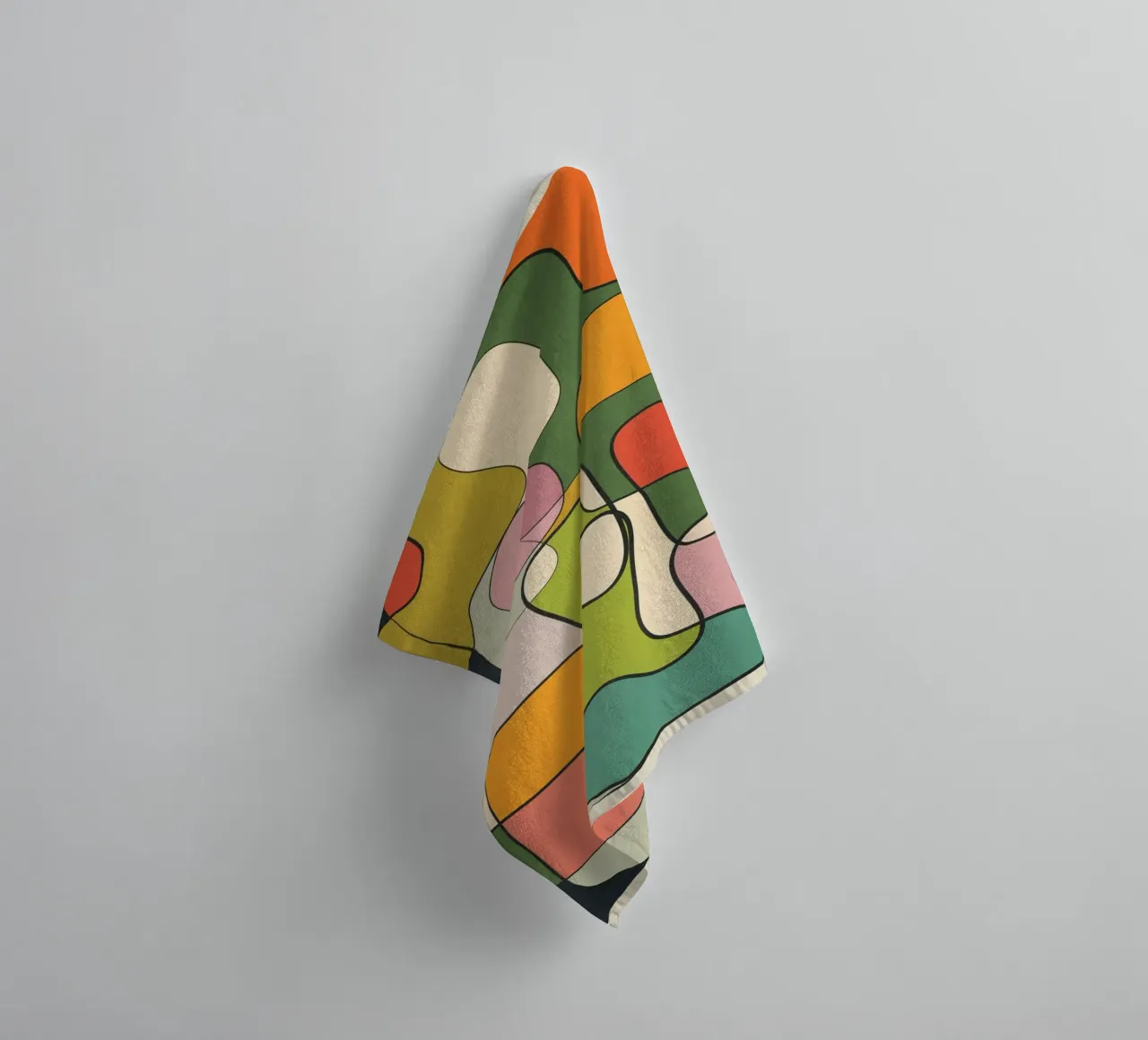 Abstract Line 1 towel by cityart