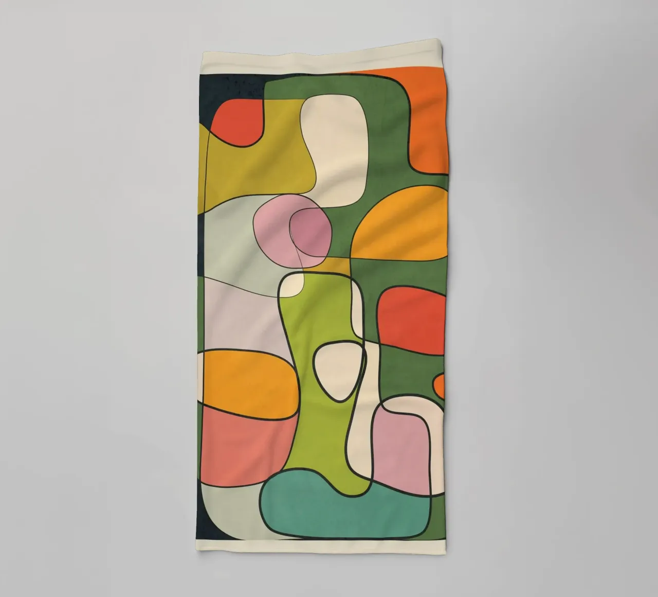 Abstract Line 1 towel by cityart