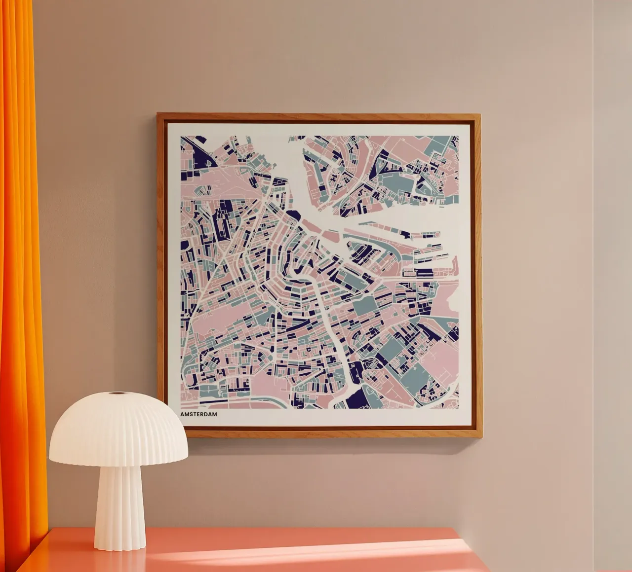 Amsterdam III plexiglass da The Cartography Collection