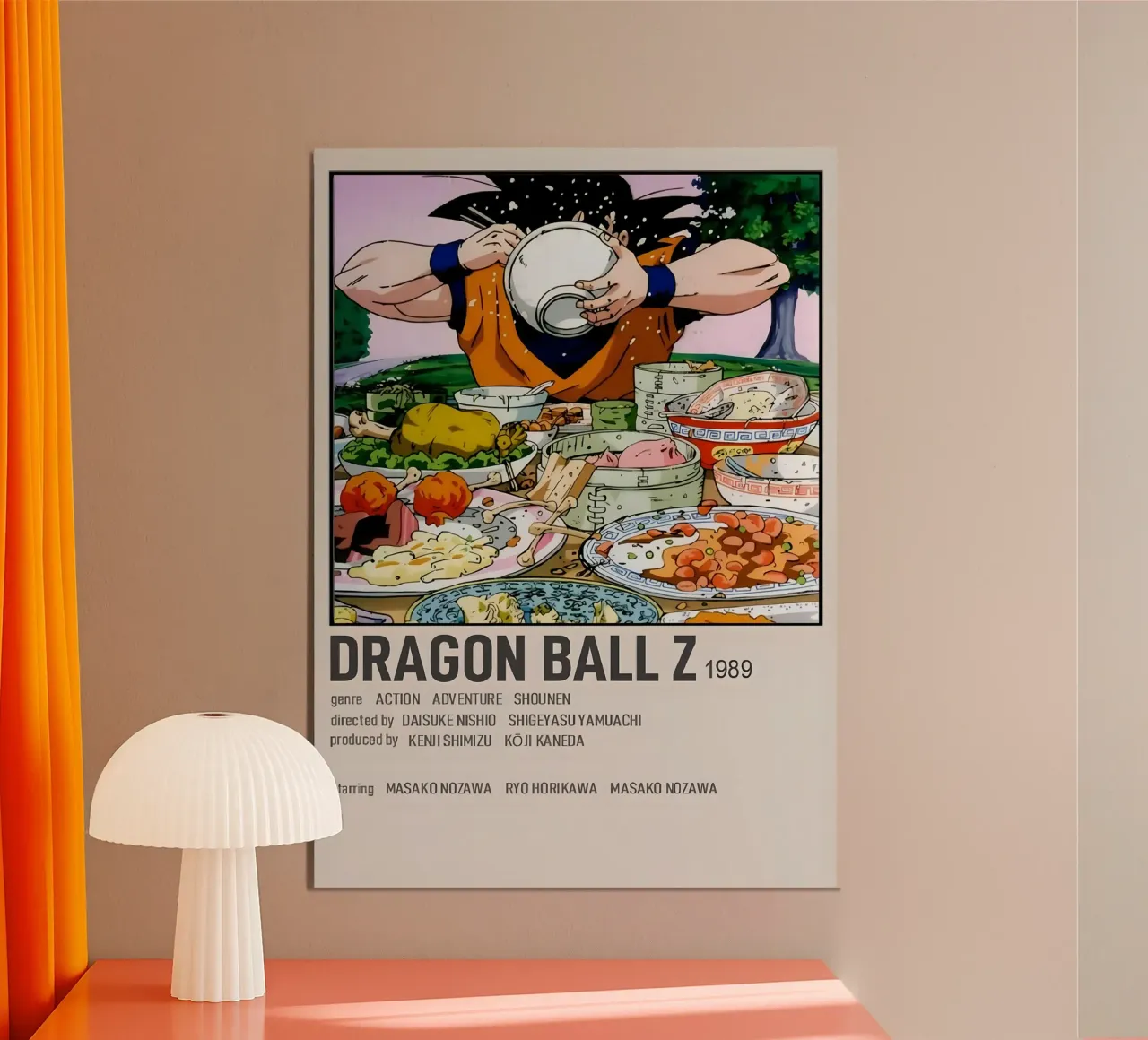 DRAGON BALL Z  1989 poster da Totoya
