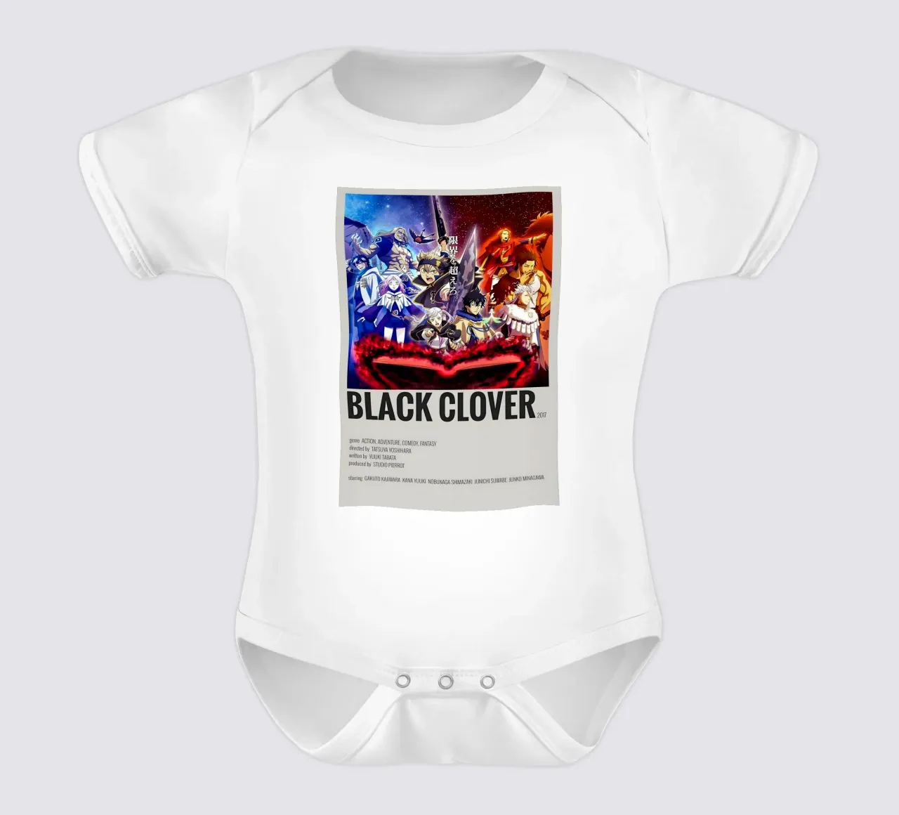 BLACK CLOVER 2017 body neonato maniche corte da Totoya