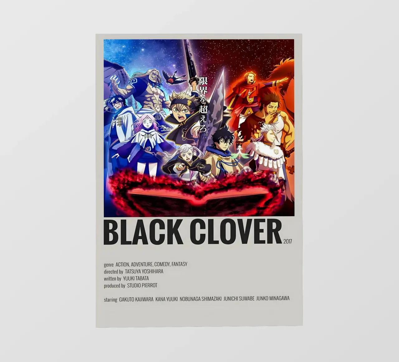 BLACK CLOVER 2017 pellicola backlit da Totoya