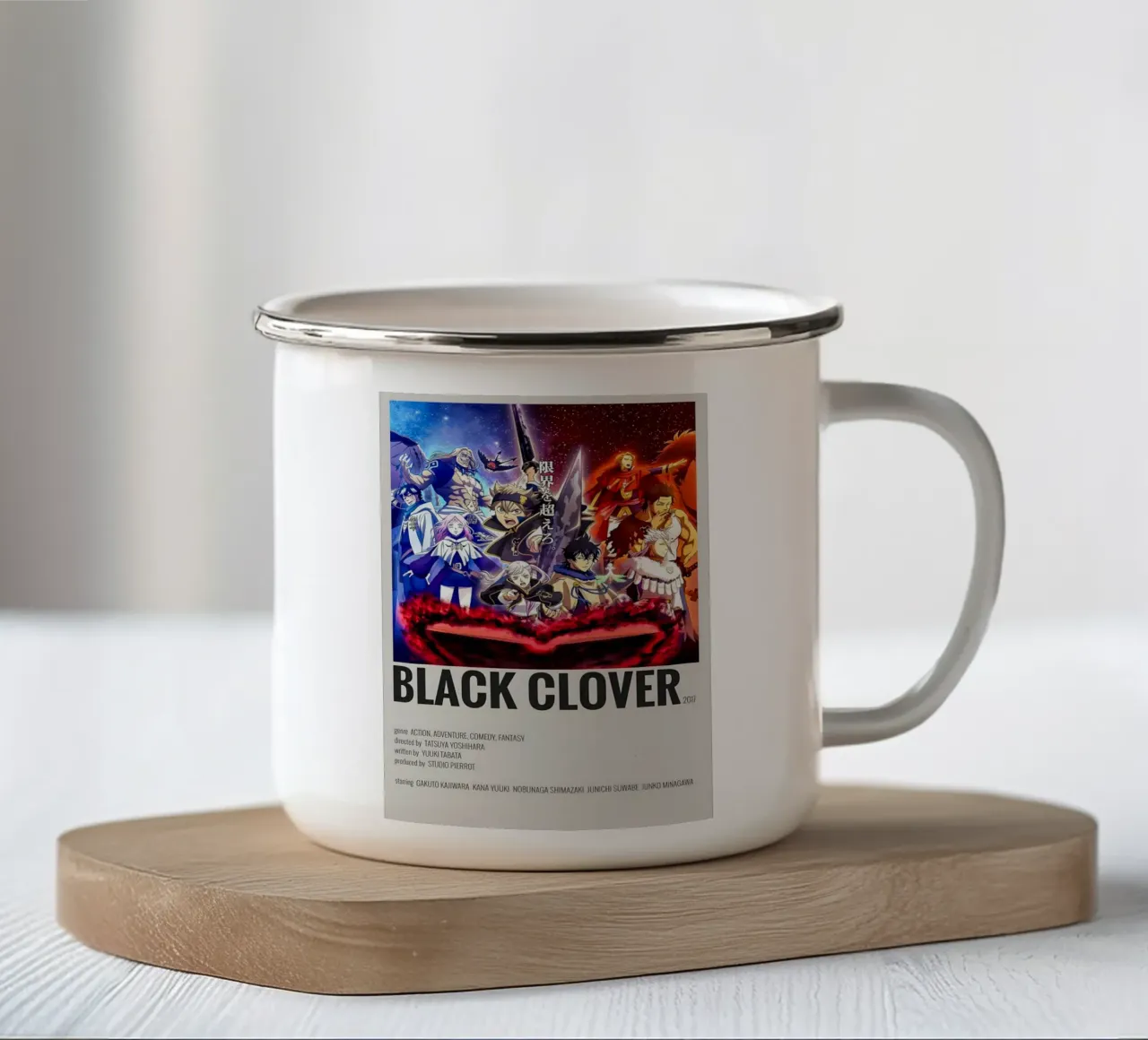 BLACK CLOVER 2017 tazza in smalto da Totoya